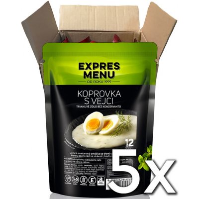 Expres menu Kôprovka s vajíčkami 2 porcie 600g | 5ks v kartóne