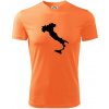 Taliansko obrys - Pánske tričko Fantasy športové - 3XL ( Neon mandarine )