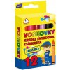 Voskovky MFP Jumbo 12 farieb - trojhranné