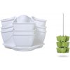 PROSPERPLAST kvetináč závesný 29,5cm COUBI HERBAL DKN300W-S449 biely plastový