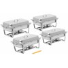 Chafing dish - sada 4 kusov - GN 1/1 - 4 x 7,5 l - 4 nádoby na palivo - Royal Catering RCCD-4SET9