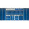 Kvalitní PROFI BLUE dílenský nábytek - 4535 x 2000 x 465 mm - MTGS1300A1