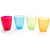 Plastové poháre - farebné (4ks.) - 2dcl