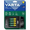 VARTA LCD Ultra Fast 15min charger + 4x AA 2400 mAh + adaptér 12 V