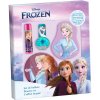 Disney Frozen kozmetické zrkadielko 1 ks + balzam na pery 1 ks + lak na nechty 1 ks + lesk na pery 1 ks