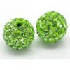Shamballa korálka - 10 mm -zelená - 1 ks