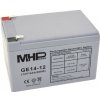 MHPower GE14-12 Gélový akumulátor 12V/14Ah, Faston F2 - 6,3mm, Deep Cycle GE14-12