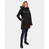 Kilpi Peru-W černá WL0132KIBLK dámský voděodolný zimní kabát (delší bunda) s kožešinou 44