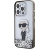 Karl Lagerfeld iPhone 15 Pro Max transparent hardcase Liquid Glitter Ikonik