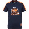 KTM tričko GRID 25 detské blue/orange - 140 cm