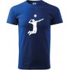 Volejbal náprah muž - Klasické pánske tričko vyššej gramáže - 3XL ( Kráľovská modrá )