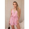 Kesi jumpsuit with decorative fuchsia lace