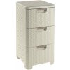 CURVER Zásuvka 3x 14l RATTAN Style krémová
