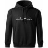 Ekg Jeseníky - Oversized mikina pánska Moon - kratšia + širšia - S ( Čierna )