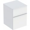 GEBERIT KÚPEĽNE Bočná skrinka iCon s 2 zásuvkami, 45cm, 60cm, 47.6cm, biele, biela, 502.315.01.1