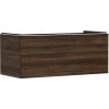 Hansgrohe Xelu Q Umývadlová skrinka, 50x118x55 cm, 1 zásuvka, tmavý orech/matná biela 54065700-HG