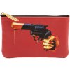 Seletti Kozmetická taška TOILETPAPER REVOLVER 15,5 x 9,5 cm, červená