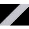 Suchý zips plyš šírka 20 mm biela 25m