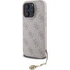 Guess 4G Charm Zadní Kryt pro iPhone 16 Pro Max Tone on Tone Pink GUHCP16XGF4GCP