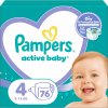PAMPERS Active Baby veľkosť 4 (76 ks) 9 – 14 kg
