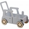 Baby-raj Drevený traktor chodítko pre batoľatá – ekologický drevený vozík na hračky