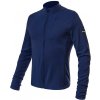 Sensor Merino Upper pánská mikina krátký zip deep blue