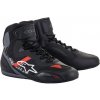 Boty FASTER-3 RIDEKNIT, ALPINESTARS (černá/šedá/červená, vel. 44)