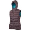 WARMPEACE YUBA LADY shale/harbor blue L; Hnědá vesta