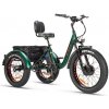 Elektrická trojkolka ECO-80 Ztech 250W 48V 13Ah Mini Trailer Zelená