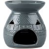 Aromalampa keramická v šedej farbe 117x120 mm