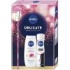 Nivea Delicate sprchový gél 250 ml + antiperspirant 150 ml