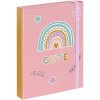 Baagl Box na zošity A5 Duha ružový