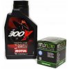 OLEJ MOTUL 300V 1L 10V40 FACTORY LINE + FILTER HF140 KTM SUZUKI YAMAHA HONDA