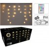 Svetelná reťaz s visiacimi pramienkami 172 LED biela teplá, vonk. použ. 230V