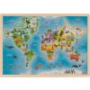 Goki drevené Mapa sveta 192 dielov