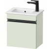 Duravit Sivida skrinka 40x28.7x44.3 cm závesná kúpeľňová skrinka pod umývadlo čierna-zelená SV4642RBDHH0000