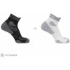 Salomon AERO ANKLE ponožky, 2-pack, biela/čierna EU 45-47