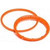 HPI Baja 5B Gas/Flux SBK: Heavy Duty Wheel Bead Lock Rings Orange/F. 2 Wheel 1:5