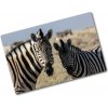 Kuchynská doska zo skla Dve zebry 80x52 cm