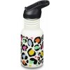 Detská nerezová fľaša Klean Kanteen Kid Classic Narrow 12oz (w/ Flip Seal Sport) - Leopard print uni
