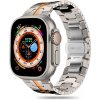 Techsuit Remienok (W063) - Apple Watch 1/2/3/4/5/6/7/8/9/10/SE/SE 2/Ultra/Ultra 2 (42/44/45/46/49mm) - Titánovo-oranžová