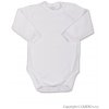 Dojčenské body s dlhým rukávom New Baby biele