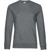 B&C Queen Crew Neck sivá heather mid