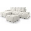 Wilsondo Rohová sedacia súprava ľavá s taburetom Soho - krémová