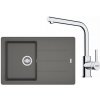 FRANKE SETG263ŠK fragranitový drez 780x500 mm BFG 611-78 Š.kameň+batéria FS 3230.031 Chróm FRA 114.0700.738
