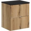 Súprava skrinka Comad Nova Oak NOVA OAK A 82-50-2S, doska Comad Nova Black NOVA BLACK B 89-50