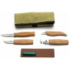 Sada BeaverCraft S48 na vyrezávanie lyžíc, 4 nože + brúsenie a puzdro