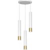 Luminex Luster na lanku NEST 3xGU10/8W/230V biela/zlatá okrúhly LU1564 + záruka 3 roky zadarmo