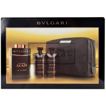 Bvlgari Man In Black EDP 100 ml + 75 ml balzam po holení + 75 ml sprchový gél + etue darčeková sada