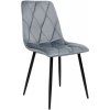 Jedálenská stolička MADISON zamatová, grafitová